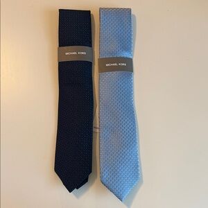 Michael Kors Dark‎ Blue and Sky Blue Ties